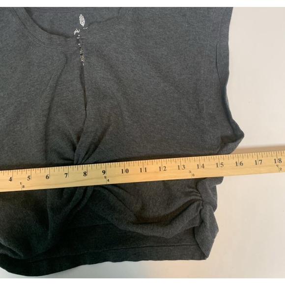 FREE PEOPLE Movement Top Size L Gray - Picture 4 of 6